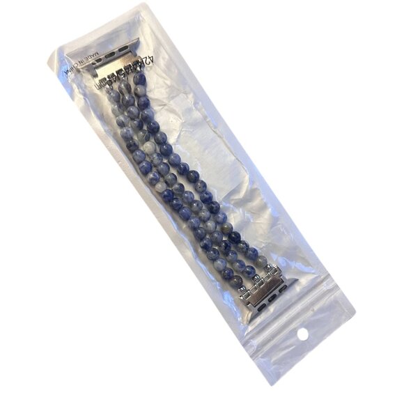 Natural Stone Beaded Bracelet Compatible with Apple Watch Band Series - Picture 6 of 7